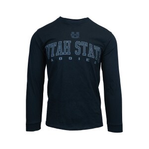 utah state aggies long sleeve tshirt black